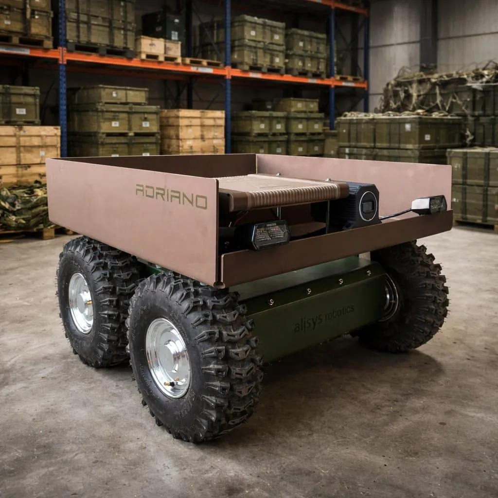 Fotografía de ADRIANO, plataforma terrestre eléctrica 4x4 de Alisys Robotics