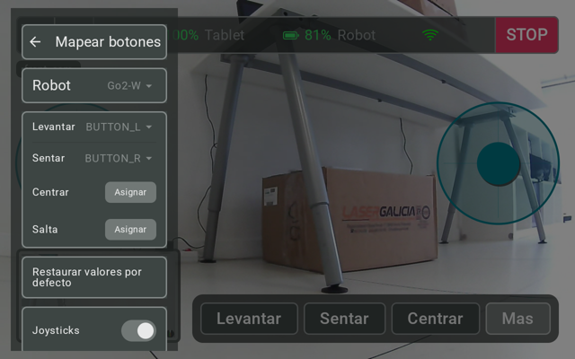 Asignación de botones del controlador